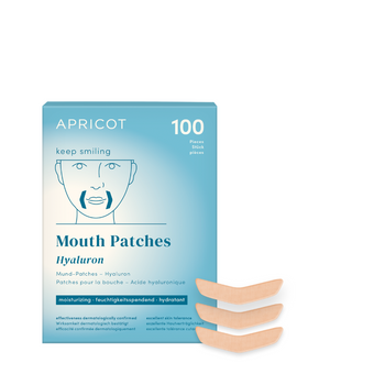 Mund Patches Hyaluron gegen Mundfalten aus Bio-Baumwolle "keep smiling"