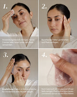 Almohadillas de templos de los ojos con aloe vera