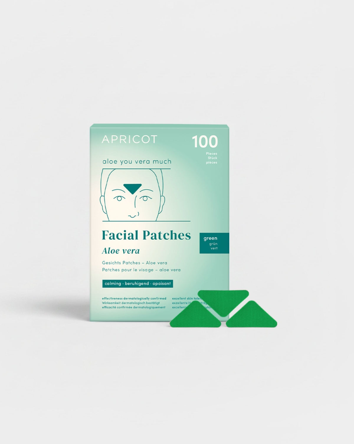 APRICOT Zornesfalten Patches mit Aloe vera für die Stirnpartie