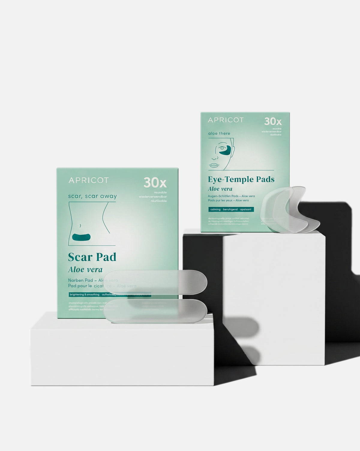 APRICOT Beauty-Set bestehend aus Aloe vera Narben Pads und Aloe vera Augenpads