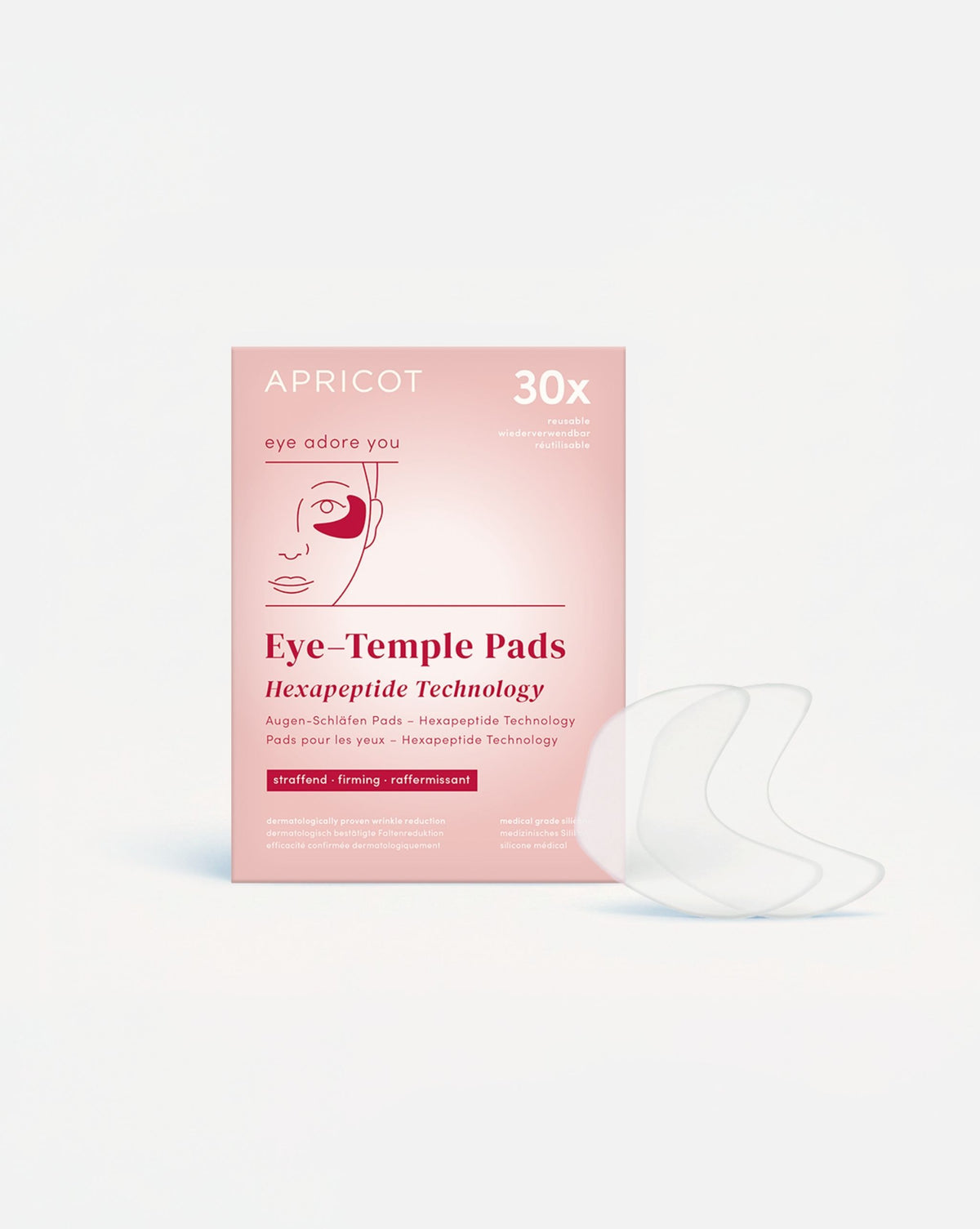 APRICOT Augenpads mit Hexapeptid-8 für die Augen- und Schläfenpartie
