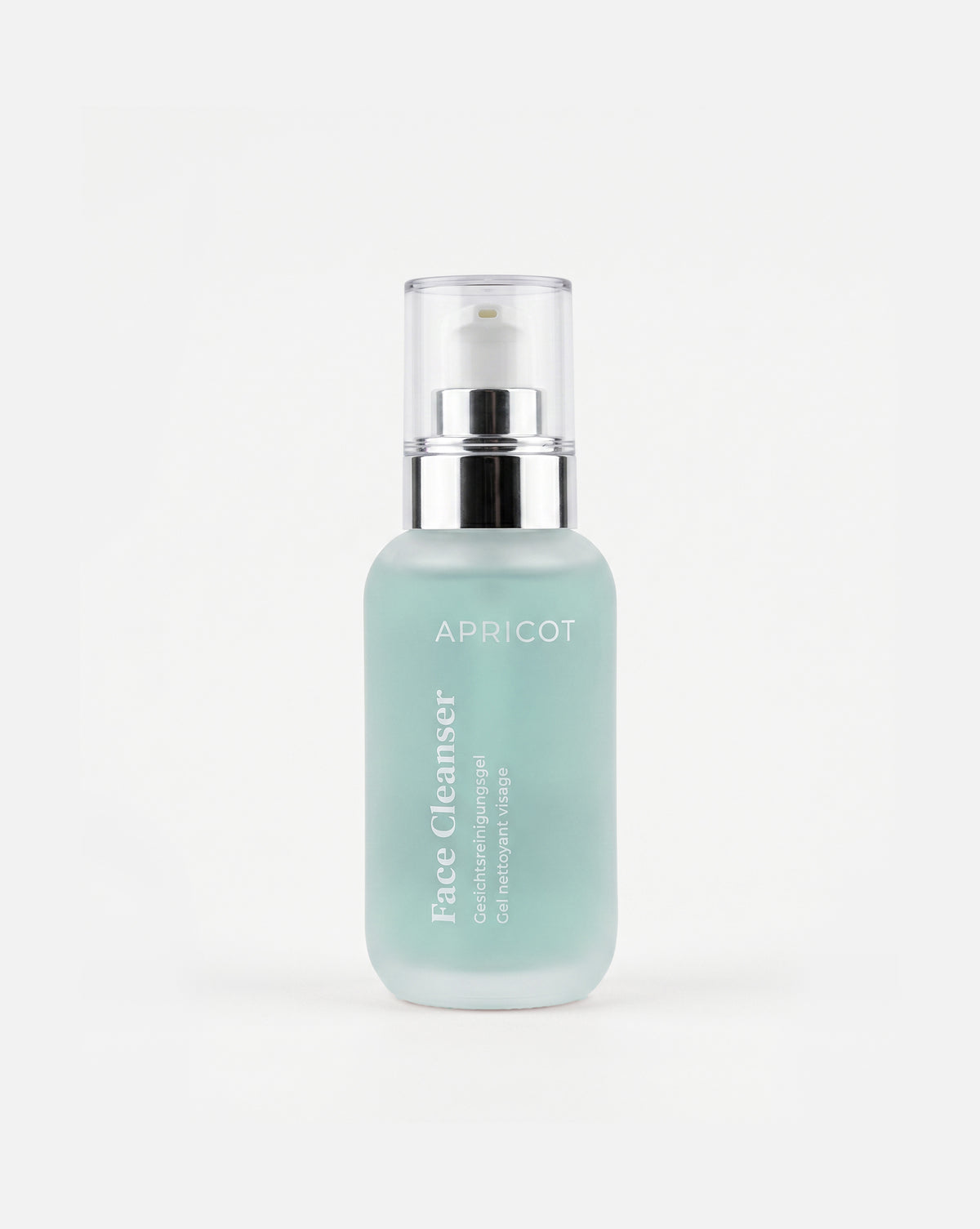 Flakon des Gesichtsreinigungsgel mit Plumeria Alba und Ginkgo Biloba für eine porentiefe Reinigung und einen frischen Teint.