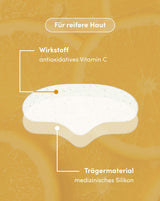 Transparentes Stirn Pad mit Vitamin C aus medizinischem Silikon