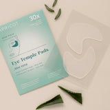 Almohadillas de templos de los ojos con aloe vera