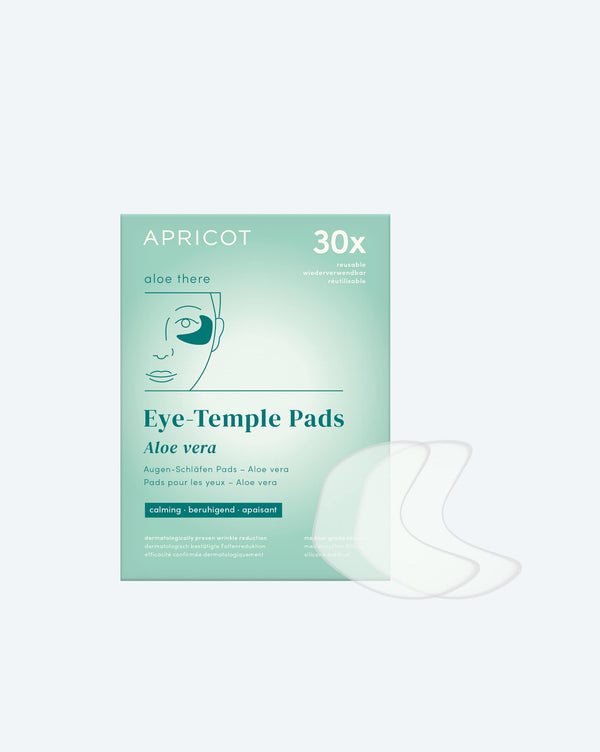 Almohadillas de templos de los ojos con aloe vera