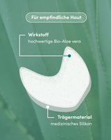Almohadillas de templos de los ojos con aloe vera