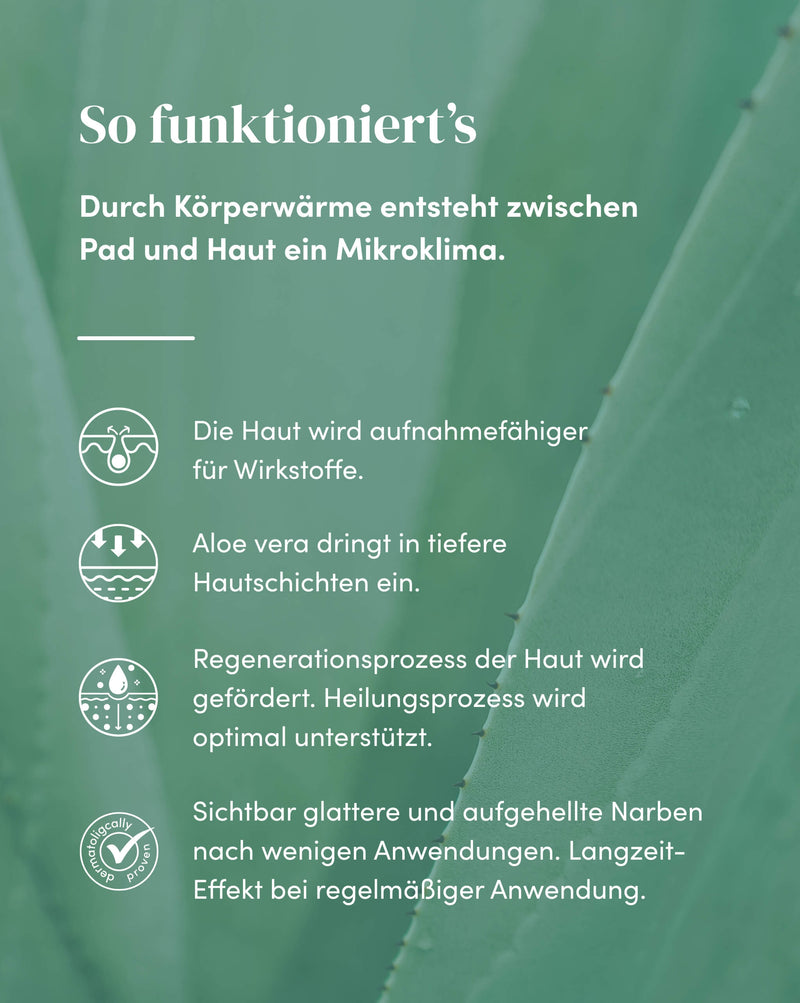 Pads para Cicatrices con Aloe Vera