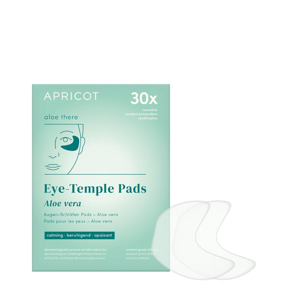 Almohadillas de templos de los ojos con aloe vera