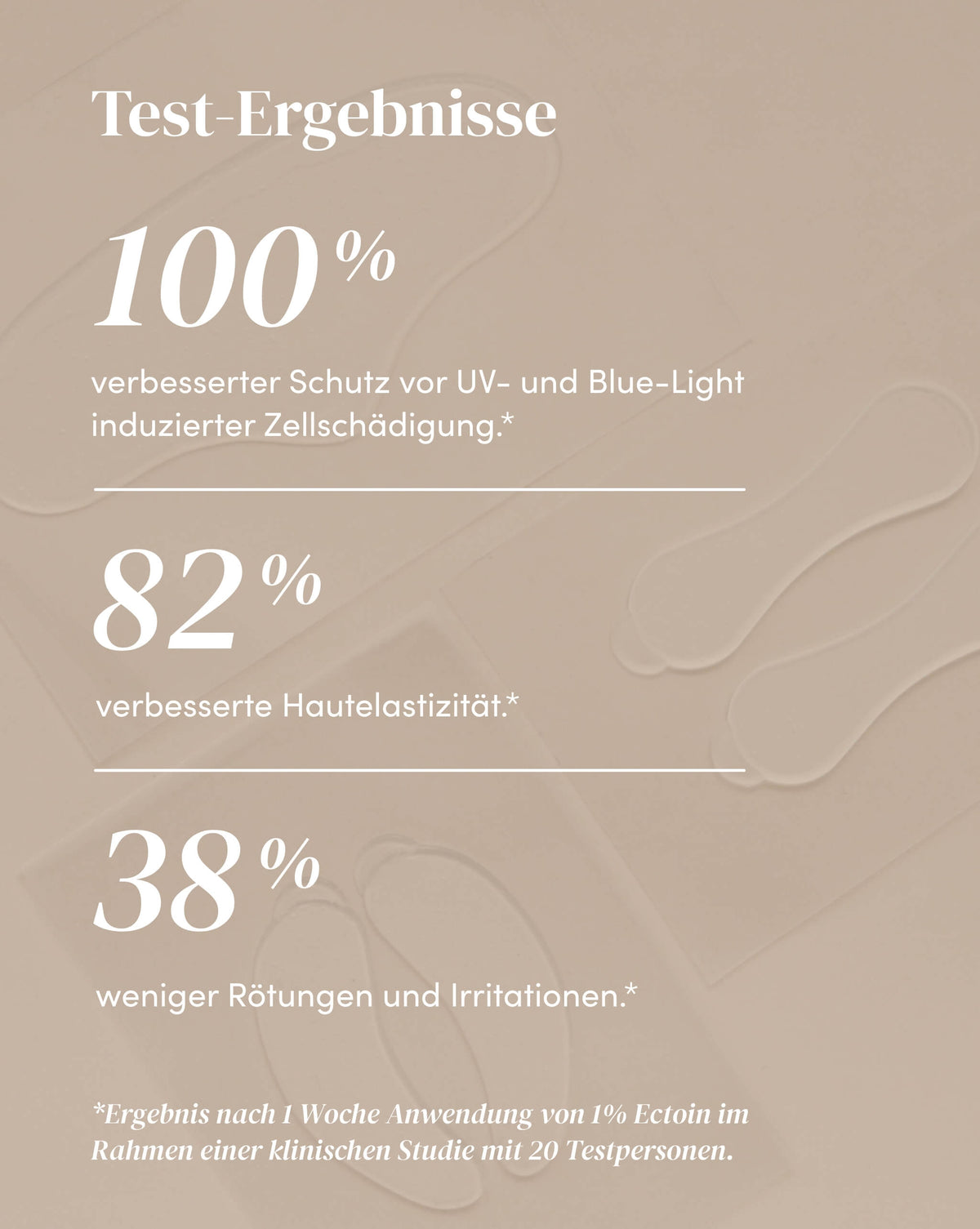 Wirksamkeit des Ectoin Dekolleté Pad anhand von Test-Ergebnissen einer klinischen Studie