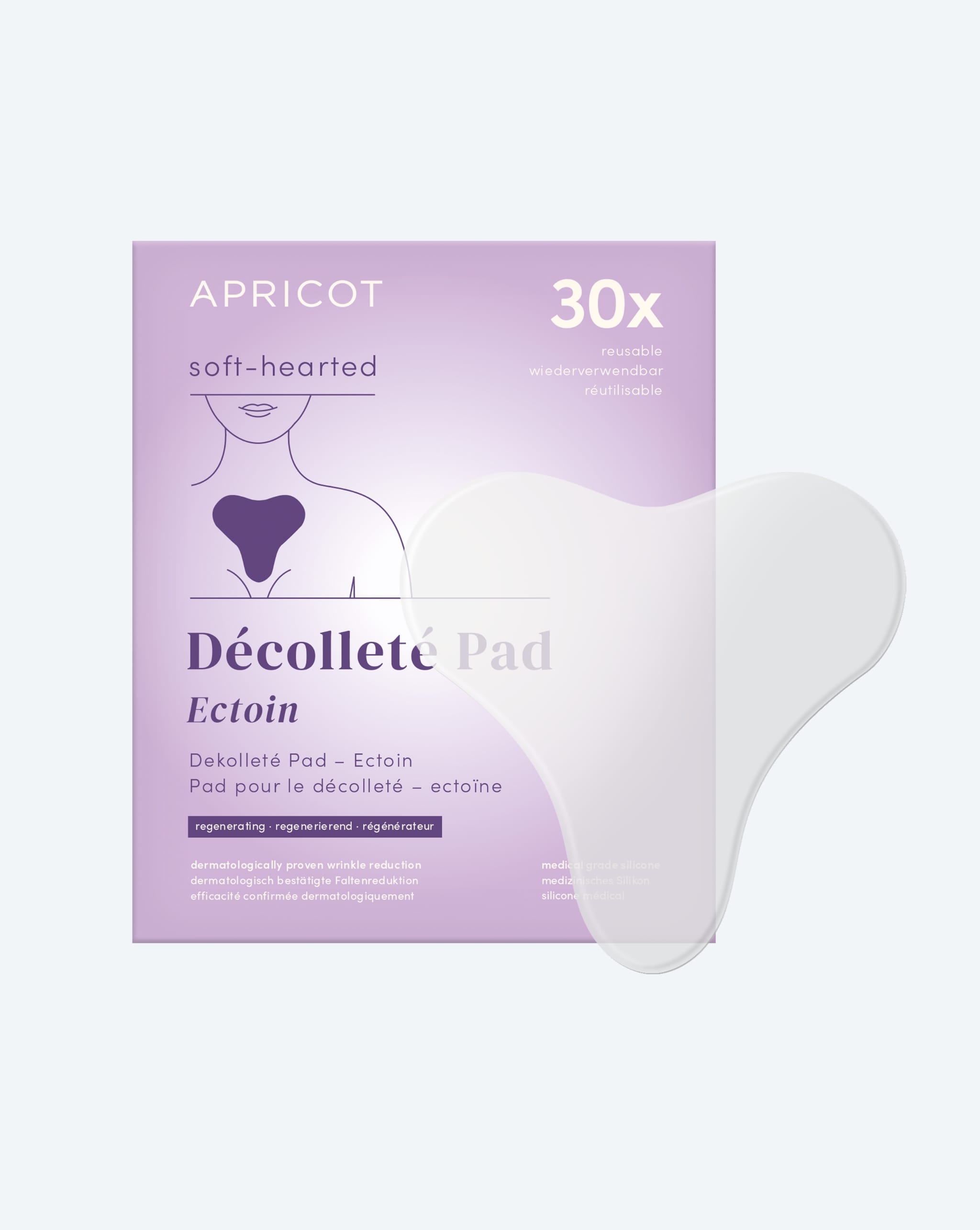 APRICOT Dekolleté Pad mit Ectoin für die Dekolletépartie