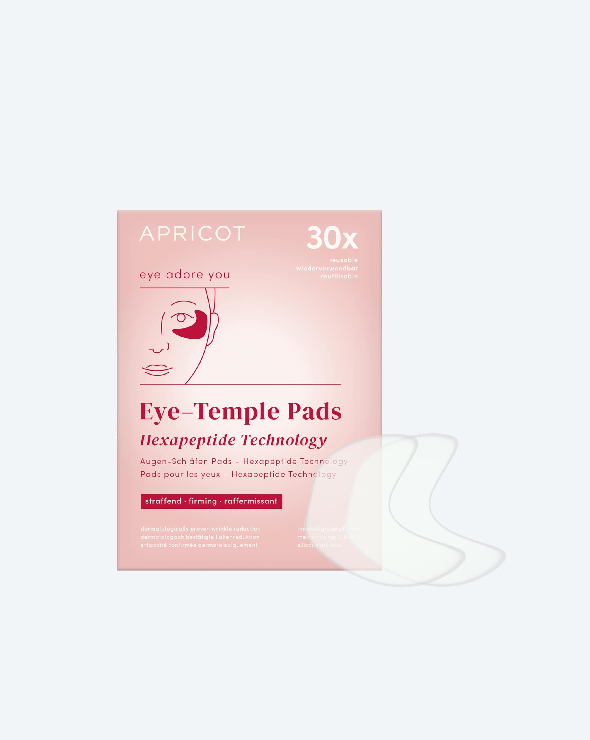 APRICOT Augenpads mit Hexapeptid-8 für die Augen- und Schläfenpartie
