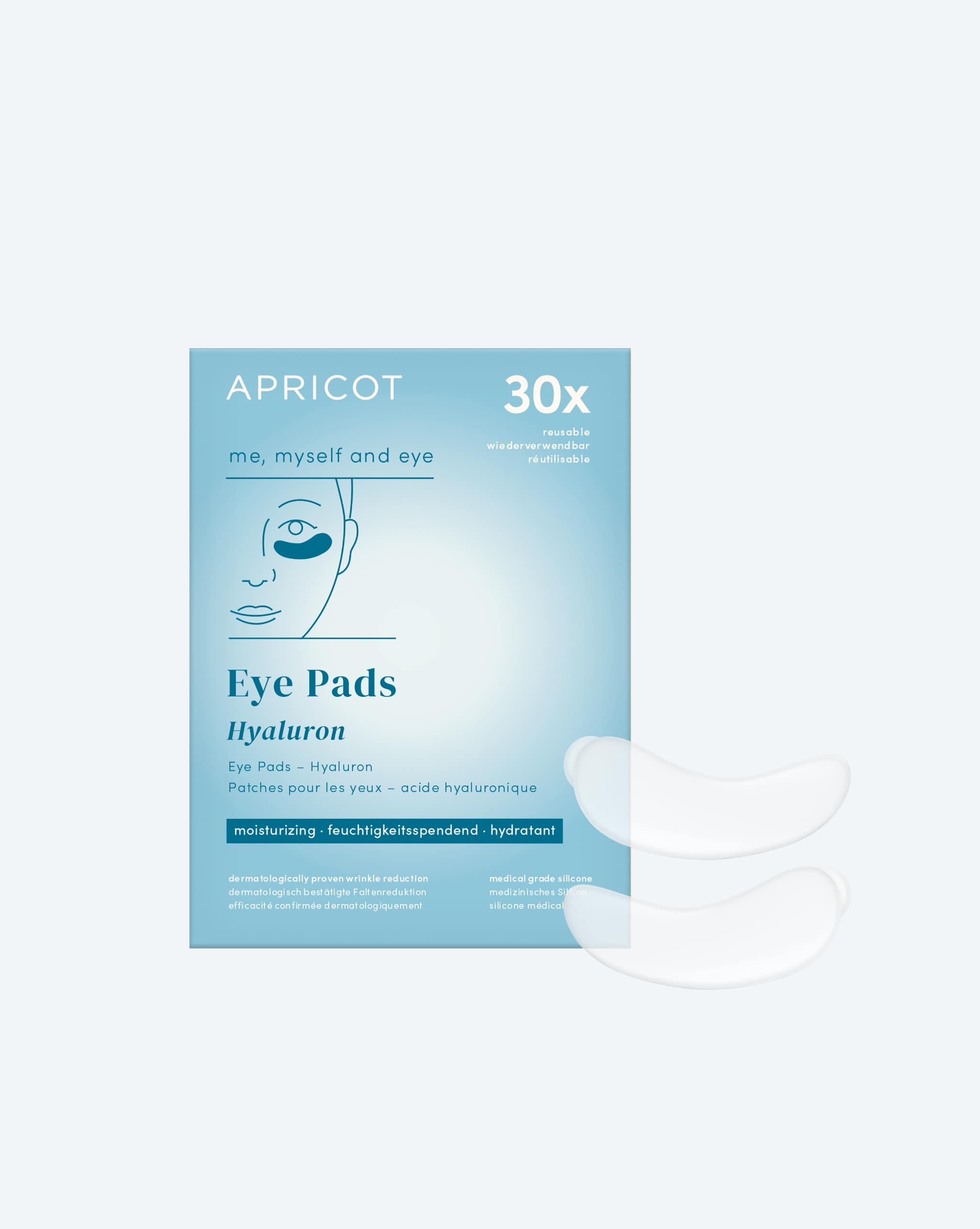 APRICOT Augenpads mit Hyaluron für die Augenpartie