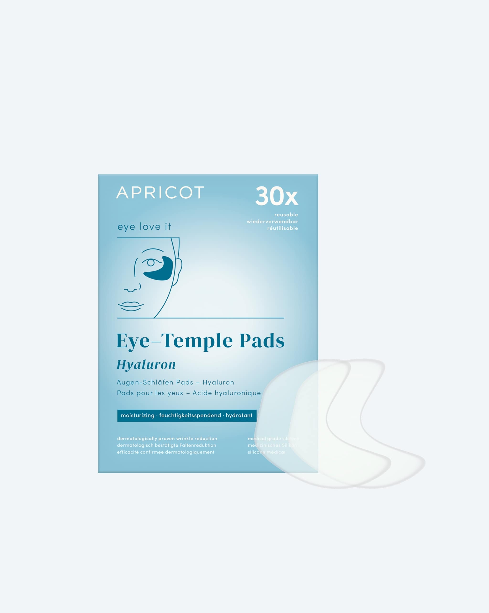 APRICOT Augenpads mit Hyaluron für die Augen- und Schläfenpartie