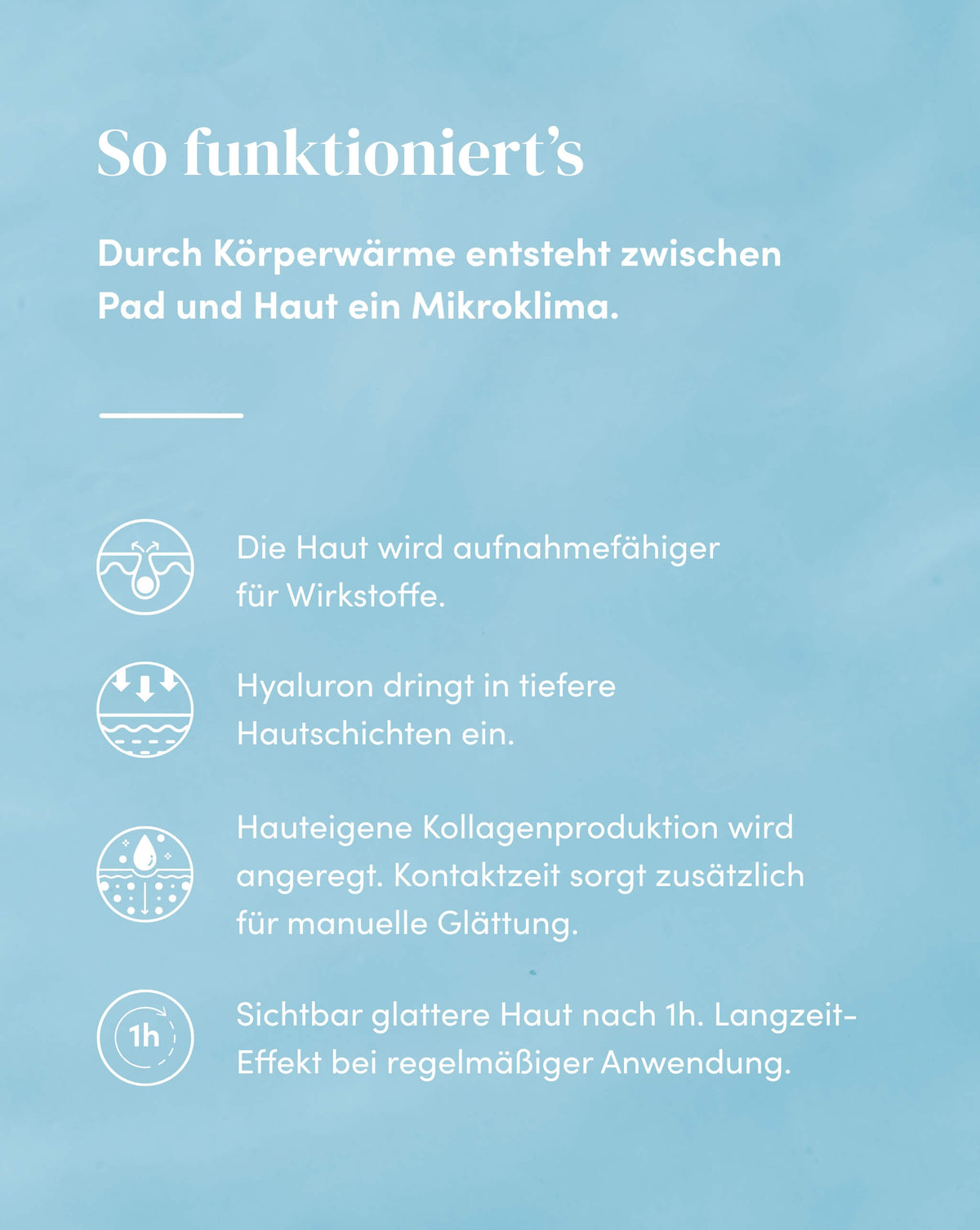 Wirkweise der Silikon-Mund Pads mit Hyaluron für sichtbar glattere Haut