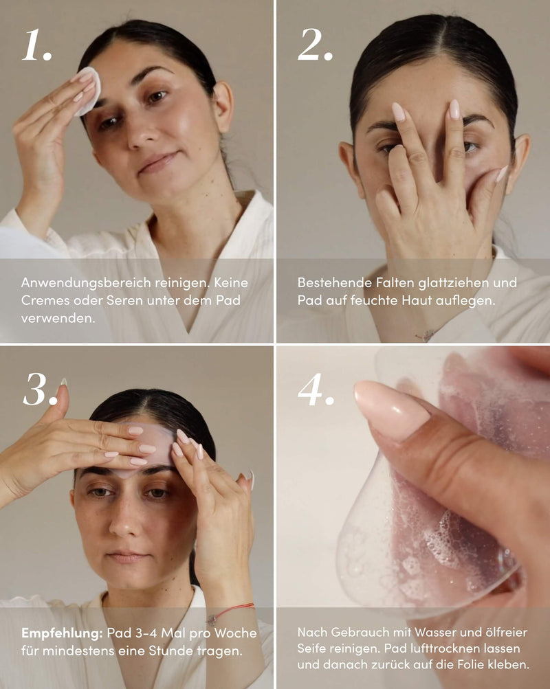 Pads para la frente con ácido hialurónico