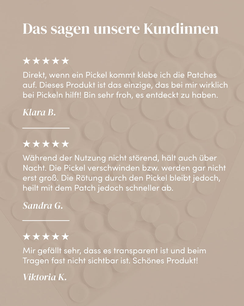 Parches para después de los granos