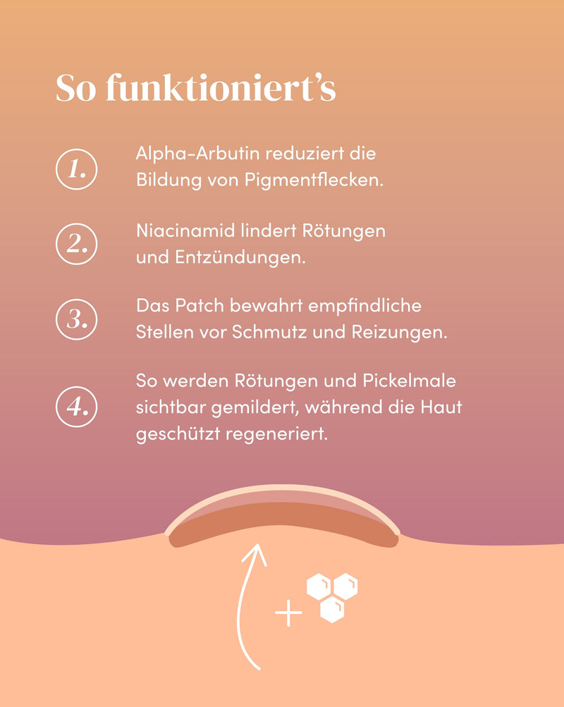 Parches para después de los granos