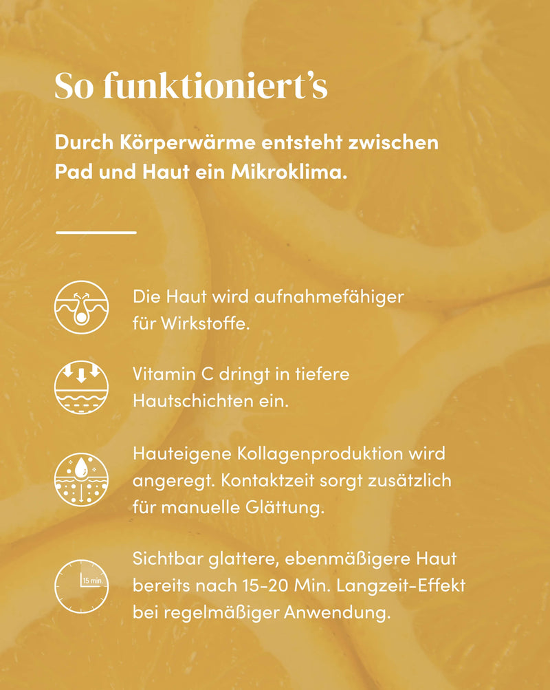 Almohadilla de frente con vitamina C